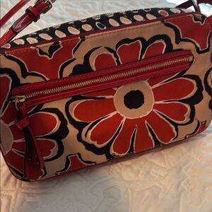 Coach crossbody poppy floral design